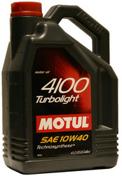 ������ �������� ����� Motul 4100 Turbolight,  � ��������-�������� � �������������
