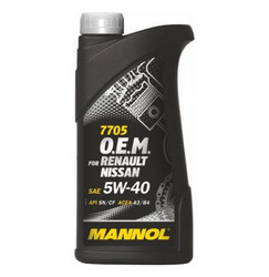 ������ �������� ����� Mannol O.E.M. for Renault Nissan 5W-40,  � ��������-�������� � �������������