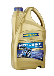 ������ �������� ����� Ravenol Motobike 4-T Ester 5W-30 (4�) new,  � ��������-�������� � �������������