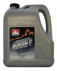 ������ �������� ����� Petro-canada Duron-E Syntetic 0W-40, 4�,  � ��������-�������� � �������������