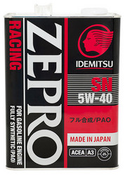 ������ �������� ����� Idemitsu Zepro Racing Sn 5W40 4�,  � ��������-�������� � �������������