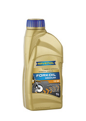 ������ �������� ����� Ravenol FORKOIL MEDIUM 10W,  � ��������-�������� � �������������