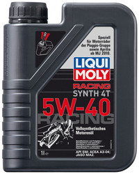 ������ �������� ����� Liqui moly ��� 4-������� ���������� Racing Synth 4T SAE 5W-40,  � ��������-�������� � �������������