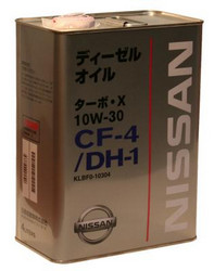 ������ �������� ����� Nissan Turbo X SAE 10W-30 CF-4 DH-1 (4�),  � ��������-�������� � �������������