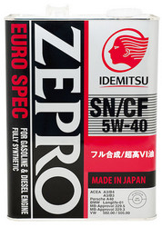 ������ �������� ����� Idemitsu Zepro Euro Spec Sn/Cf 5W40 4�,  � ��������-�������� � �������������