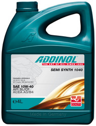 ������ �������� ����� Addinol Semi Synth 1040 10W-40, 4�,  � ��������-�������� � �������������