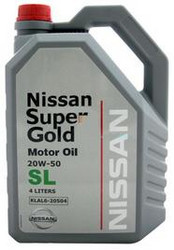 ������ �������� ����� Nissan Super Gold 20W50 SL,  � ��������-�������� � �������������