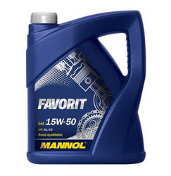 ������ �������� ����� Mannol Favorit SAE 15W/50,  � ��������-�������� � �������������