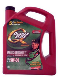 ������ �������� ����� Quaker state Enhanced Durability Higher Mileage Engine SAE 5W-30 Motor Oil,  � ��������-�������� � �������������