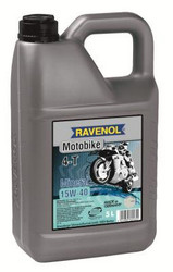 ������ �������� ����� Ravenol Motobike 4-T Mineral 15W-40, 5�,  � ��������-�������� � �������������