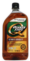 ������ �������� ����� Quaker state Ultimate Durability SAE 0W-20 Full Synthetic Motor Oil,  � ��������-�������� � �������������