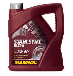 ������ �������� ����� Mannol Stahlsynt Ultra SAE 5W-50,  � ��������-�������� � �������������