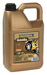 ������ �������� ����� Ravenol Motobike 4-T Ester 10W-60, 5�,  � ��������-�������� � �������������
