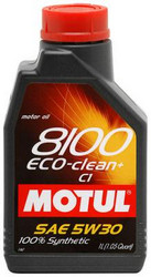 ������ �������� ����� Motul 8100 Eco Clean,  � ��������-�������� � �������������