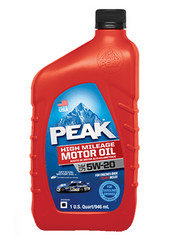 ������ �������� ����� Peak High Mileage Oil 5W-20 (0,946�),  � ��������-�������� � �������������