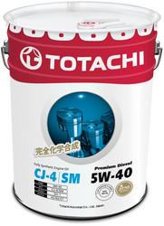 ������ �������� ����� Totachi Premium Diesel Fully Synthetic CJ-4/SM 5W-40, 20�,  � ��������-�������� � �������������