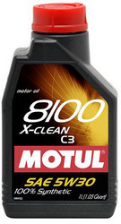 ������ �������� ����� Motul 8100 X-Clean C3,  � ��������-�������� � �������������