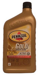 ������ �������� ����� Pennzoil Gold SAE Synthetic Blend Motor Oil 5W-30,  � ��������-�������� � �������������