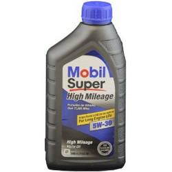 ������ �������� ����� Mobil Super high Mileage 5W-30,  � ��������-�������� � �������������