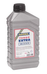 ������ �������� ����� Ravenol Turbo EXTRA SAE 20W50, 1�,  � ��������-�������� � �������������