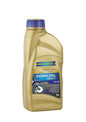 ������ �������� ����� Ravenol FORKOIL HEAVY 15W,  � ��������-�������� � �������������