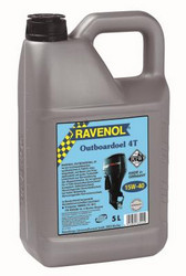 ������ �������� ����� Ravenol OutboardOEL 4T SAE 15W-40, 5�,  � ��������-�������� � �������������