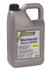 ������ �������� ����� Ravenol Marineoil DIESEL SHPD 10W40, 5�,  � ��������-�������� � �������������