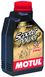 ������ �������� ����� Motul Scooter Power 4T,  � ��������-�������� � �������������