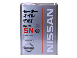 ������ �������� ����� Nissan SN Extra Save X SAE 0W-20 (4�),  � ��������-�������� � �������������