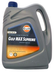 ������ �������� ����� Gulf MAX Supreme 5W-30,  � ��������-�������� � �������������